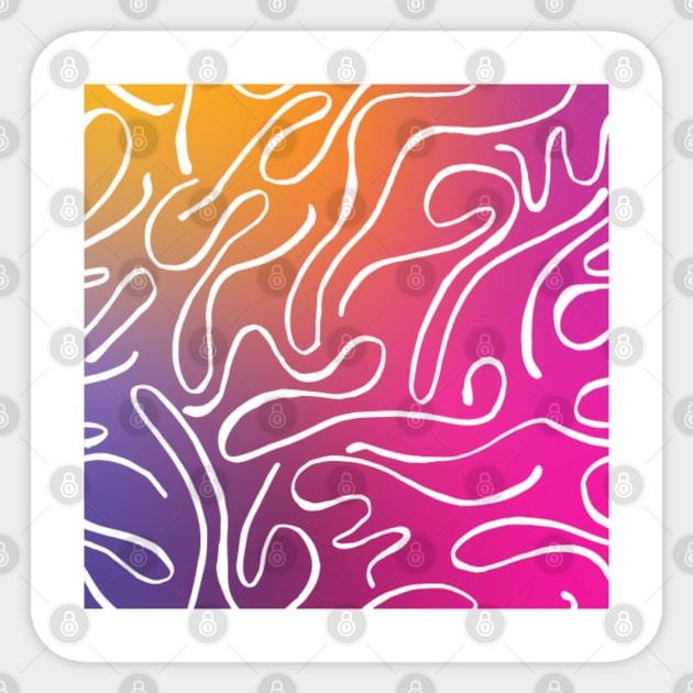 Gradient pattern Sticker by Shineyarts